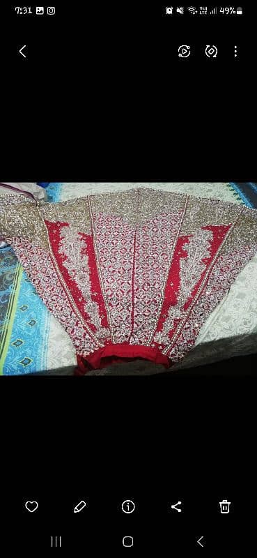 heavy bridal lehnga. 6