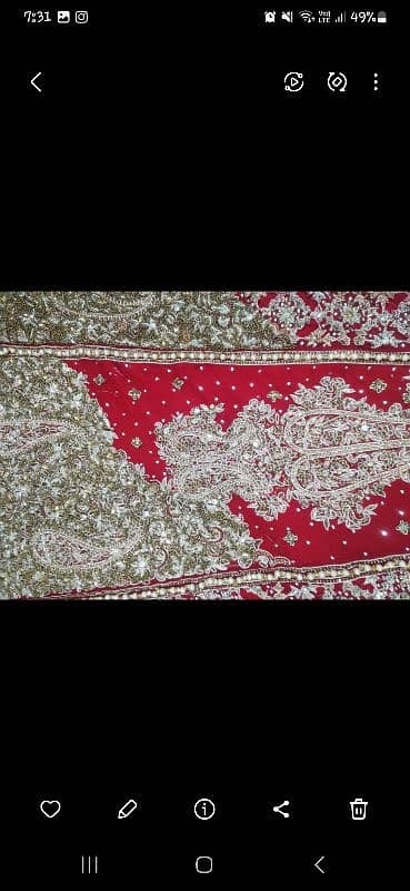 heavy bridal lehnga. 7