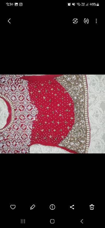 heavy bridal lehnga. 10