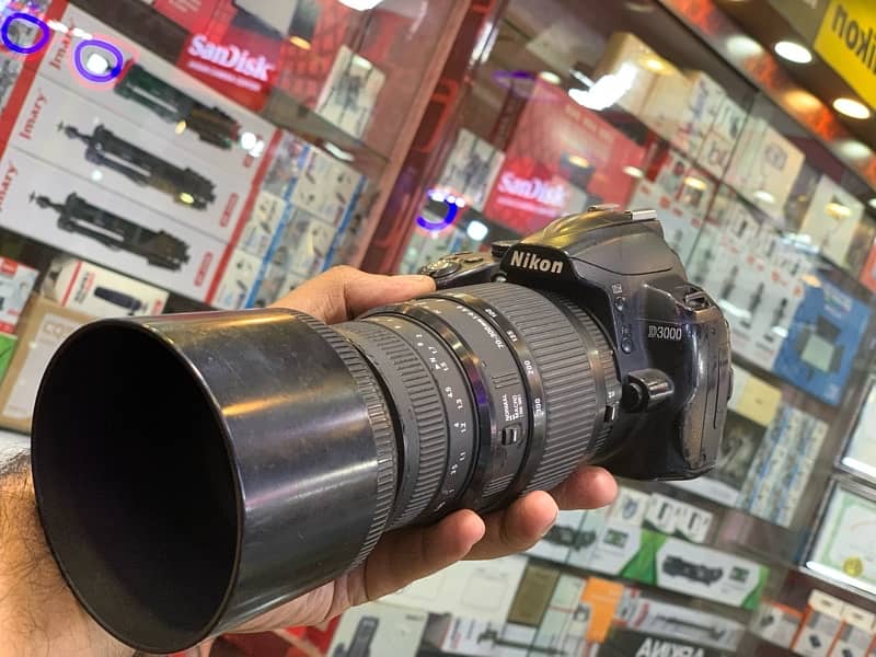 Nikon d3000 with 70-300mm lens Contact No 03212306356 1