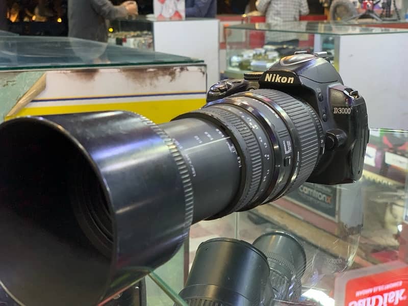 Nikon d3000 with 70-300mm lens Contact No 03212306356 5