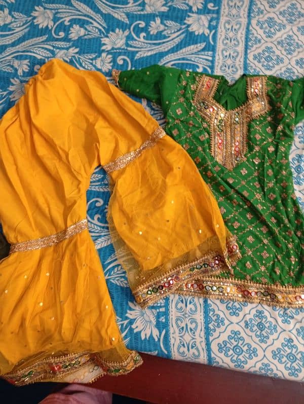 mehndi dress for 6 to 8 years old girl 1