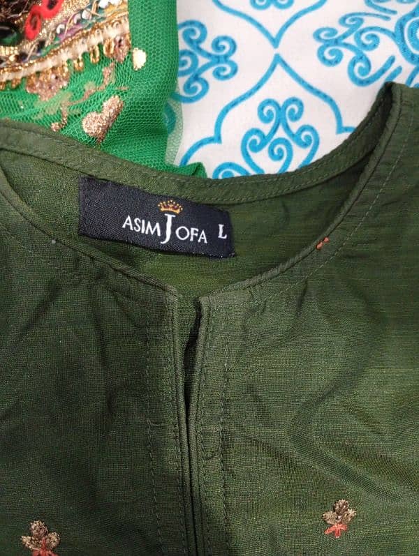 Asim jofa party wear trousers and shirt 2