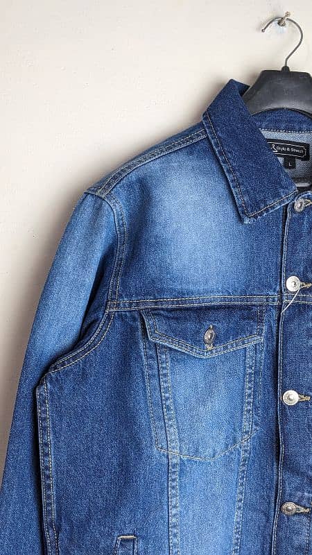 Denim Jacket for Men's - Mid Blue 5