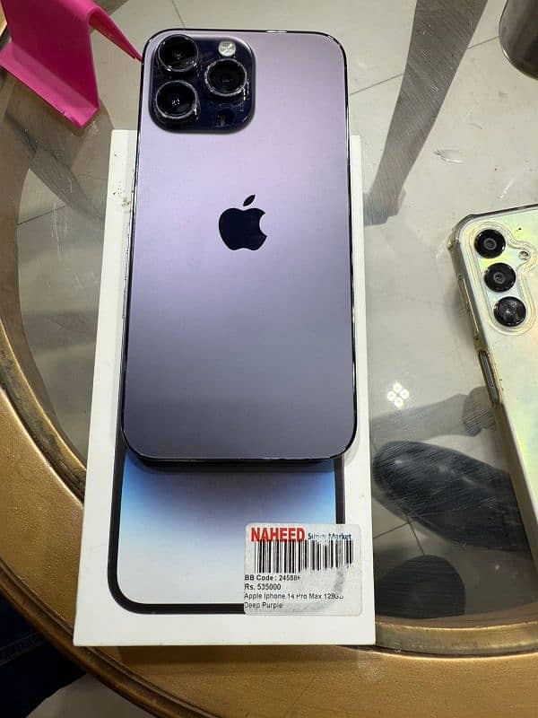 iphone 14pro Max 128Gb PTA APPROVED WITH BOX 2