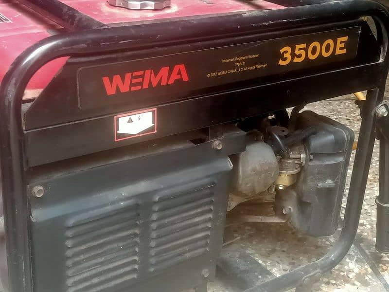 wema generator | red colour | slightly used 3