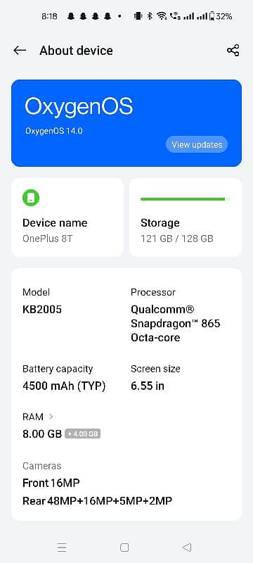 one plus 8T 1