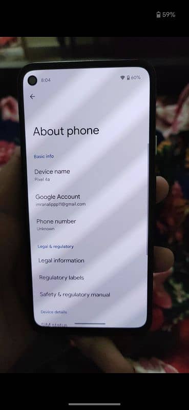 Google pixel 4a 6.128 non pta urgent sal 2