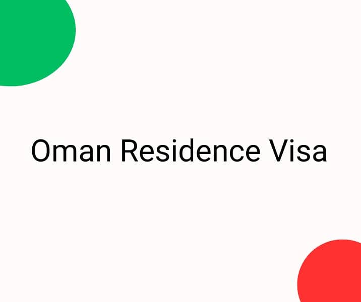 Oman Residence Visa 2 years 0