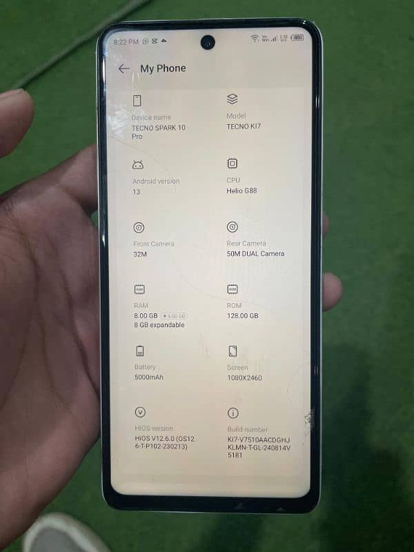 Tecno spark 10 pro 8+8=16/128 condition 10/10 6