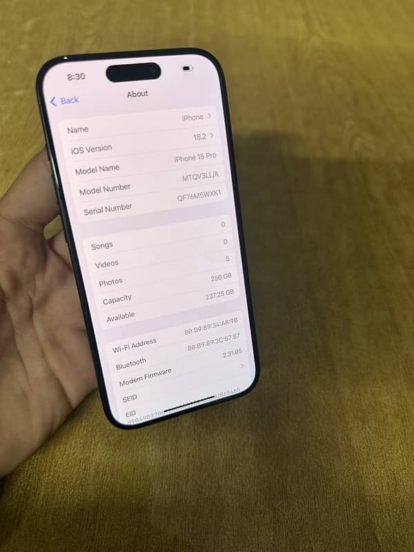 IPHONE 15 PRO 256GB FU 7