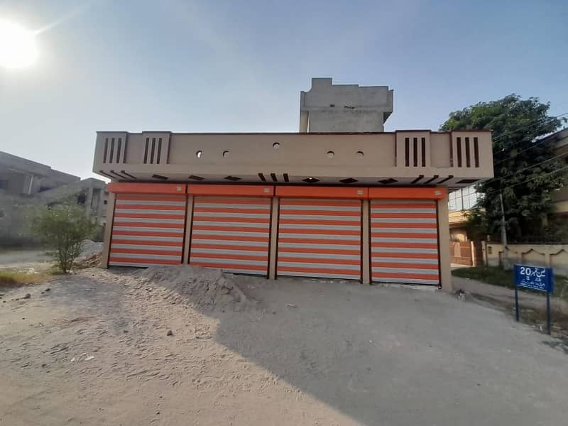 9 Marla Property Including 5 Marla Triple Storey House With 4 Shops Available For Sale In Lalazar2 5