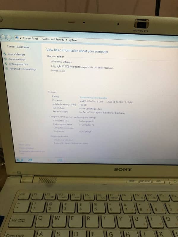 selling my sony Core i3 laptop 2