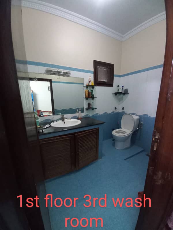 200 yds Ground Plus Two Bungalow Gulshan e Iqbal Block 10 19