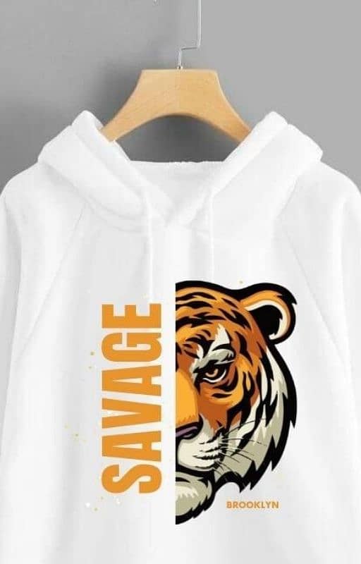 Stylish Printed Hoodie For Men and Women-1 Pc 1