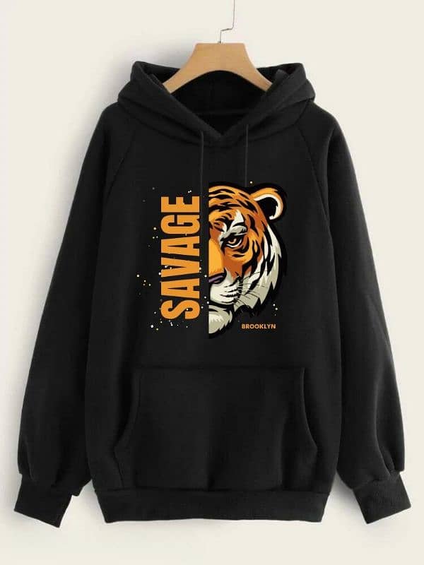 Stylish Printed Hoodie For Men and Women-1 Pc 2