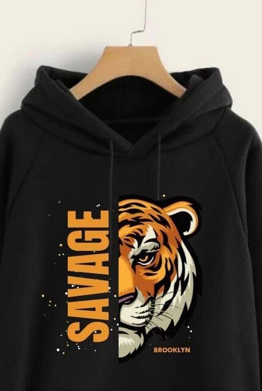 Stylish Printed Hoodie For Men and Women-1 Pc 3