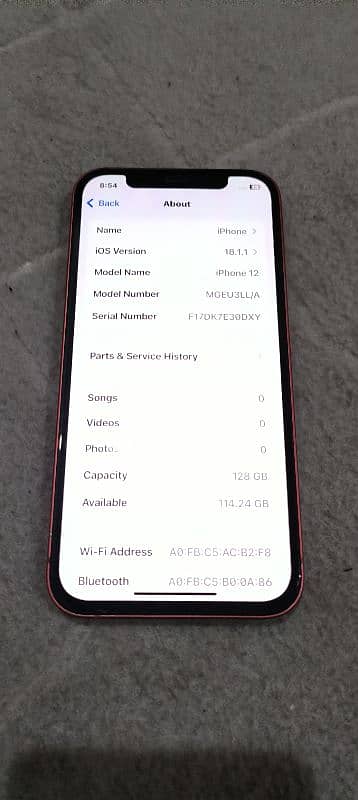 iphone 12 jv 128gb full box 100%BH 7