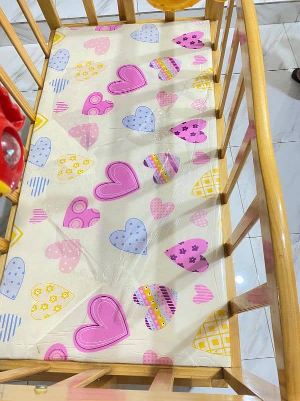 Kids Cot | Wooden Baby cot | Baby crib with swing | Baby bed for sale 4