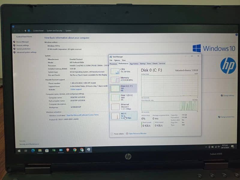 HP probook 6560b i5 6