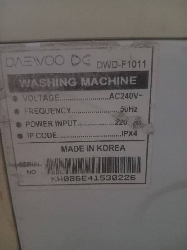 AUTOMATIC WASHING MACHINE 4