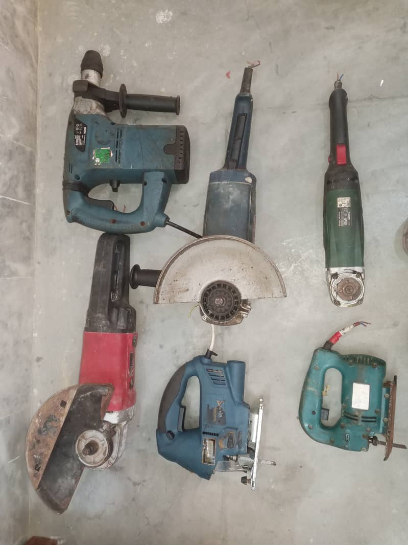 Drill machines, grinders, welding plants, Hilteys etc 0