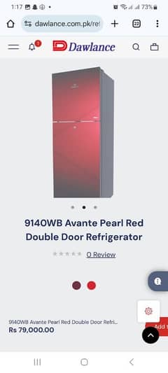 Dawlance 9140 WB GD Pearl red