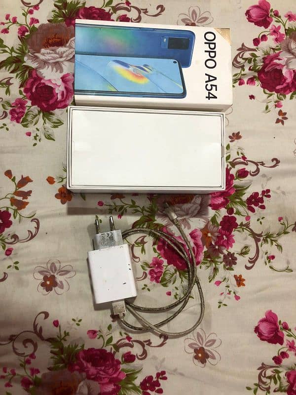 Oppo A54 with original box and charger for sell 4