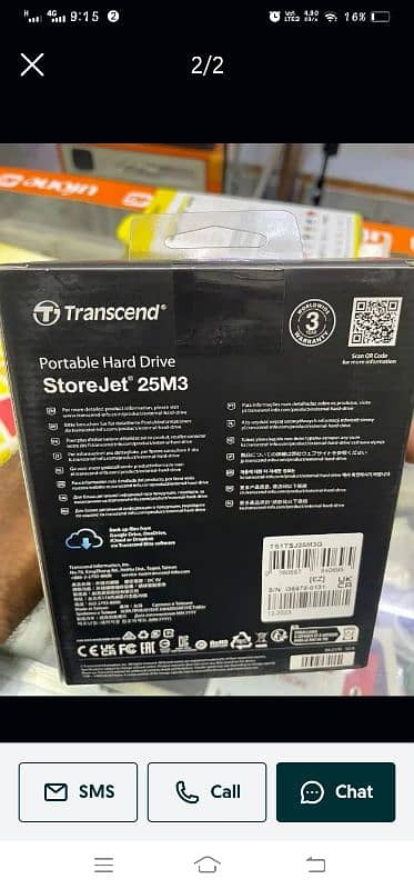 Transcend Original Seal Pack 1Tb Hard 1