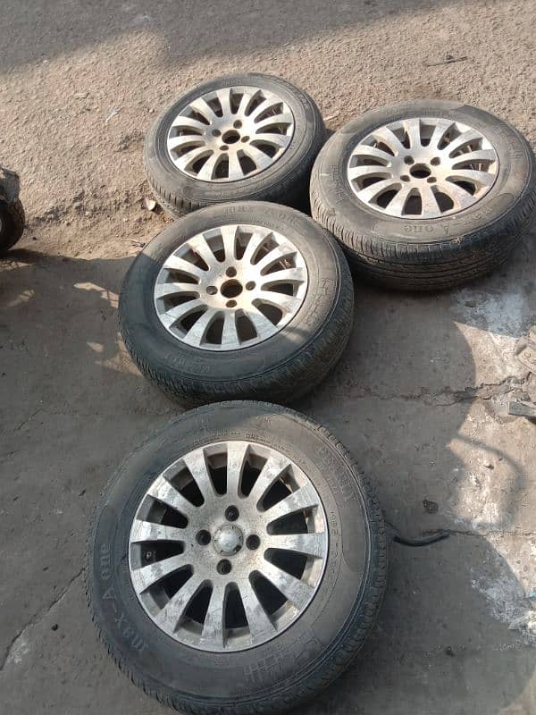 Alloy rim tyres for sale 14.185. 0