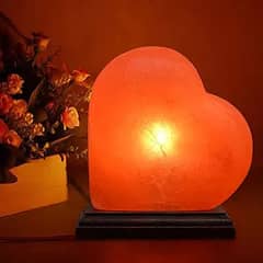 Himalayan pink salt lamp- Heart shape