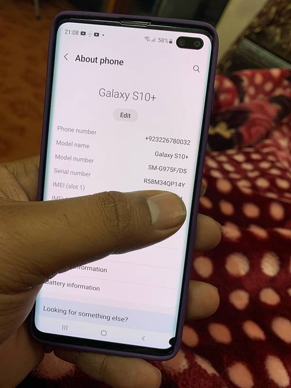 samsung s10 plus offical PTA for sell 6