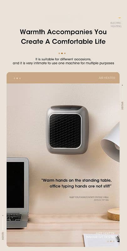 Handy Air Heater wall mounted 3