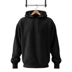 Men's Black hoodie fleece in good quality