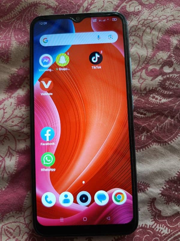 realme C21 bagair khula hua dabba charger sath mein hai 4GB ram64 1