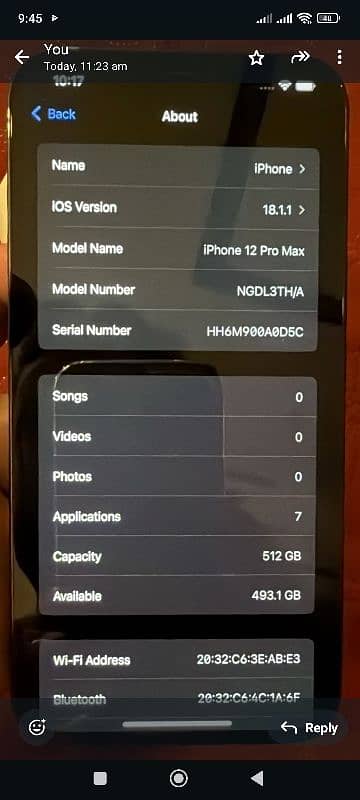 Iphone 12 pro max blue,  512gb pta approved brand new kit only 0