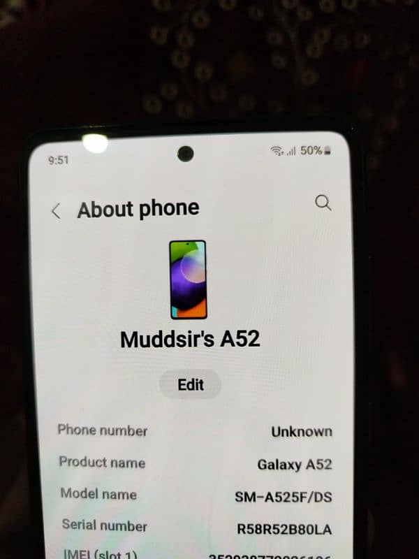 Samsung a52 6