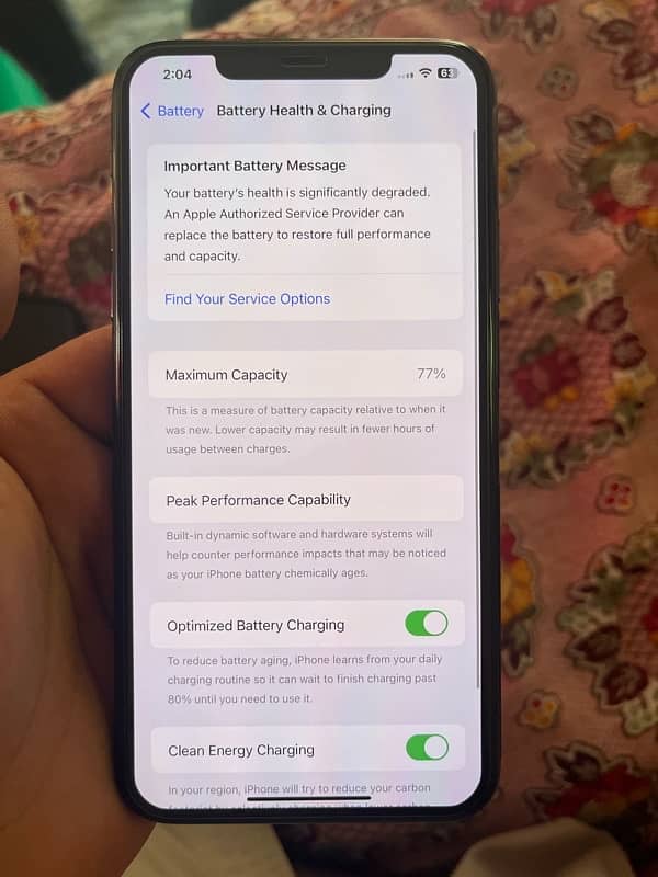 IPhone 11 pro max 256 gb water pack 6