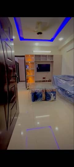 1 bed furnish apartment available for rent in diamond mall on per day weekely And monthly basis gulberg greens islamabad