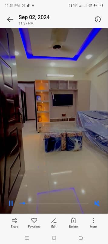 1 bed furnish apartment available for rent in diamond mall on per day weekely And monthly basis gulberg greens islamabad 5