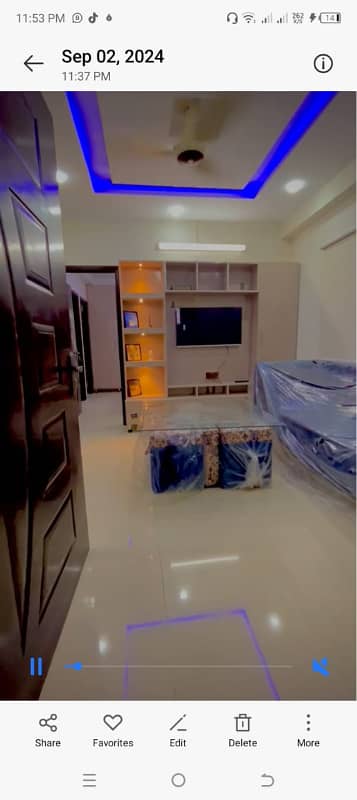 1 bed furnish apartment available for rent in diamond mall on per day weekely And monthly basis gulberg greens islamabad 6