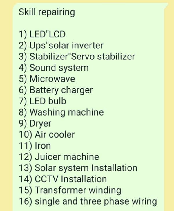 All kinds of electronics repairing solar inverter, LED, LCD 0