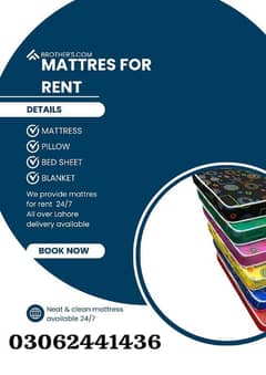 mattress for rent/bister for rent/ fairy lights decor/Dj