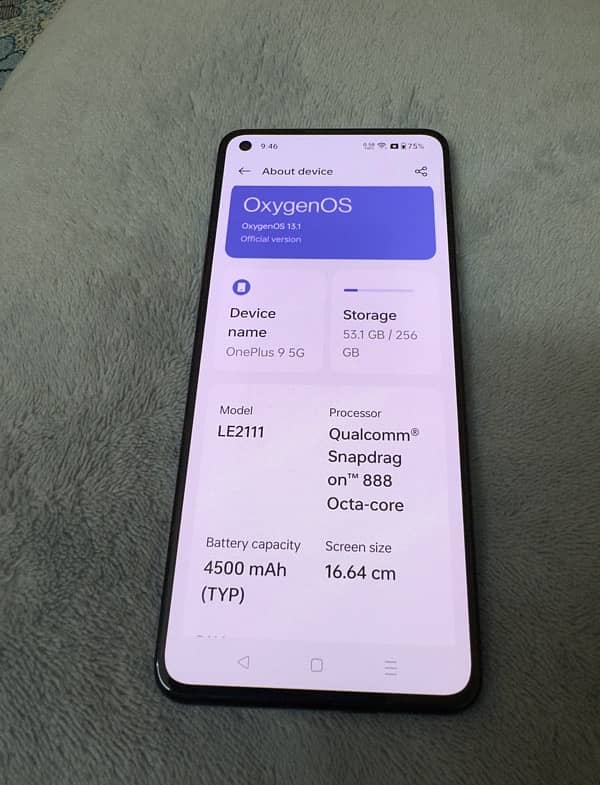 Oneplus9 12+256gb dual sim  for sale 3