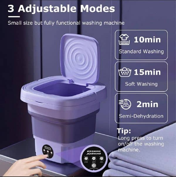 Mini Folding Washing Machine For Kids Clothes 1