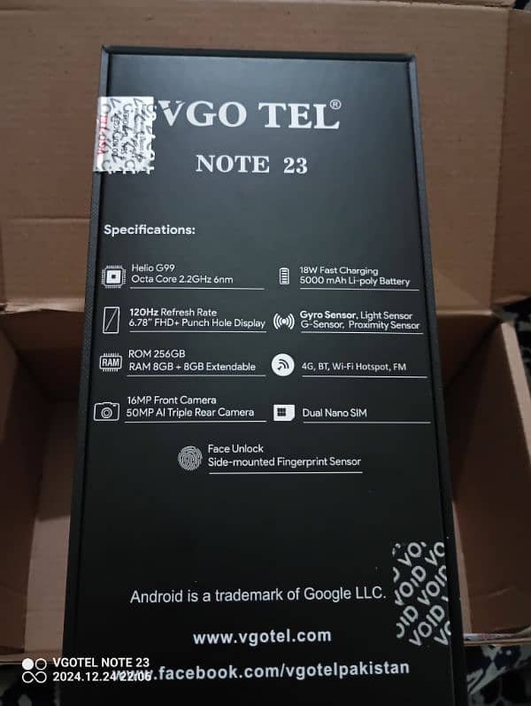 vgo tel note 23 8+8 256 1