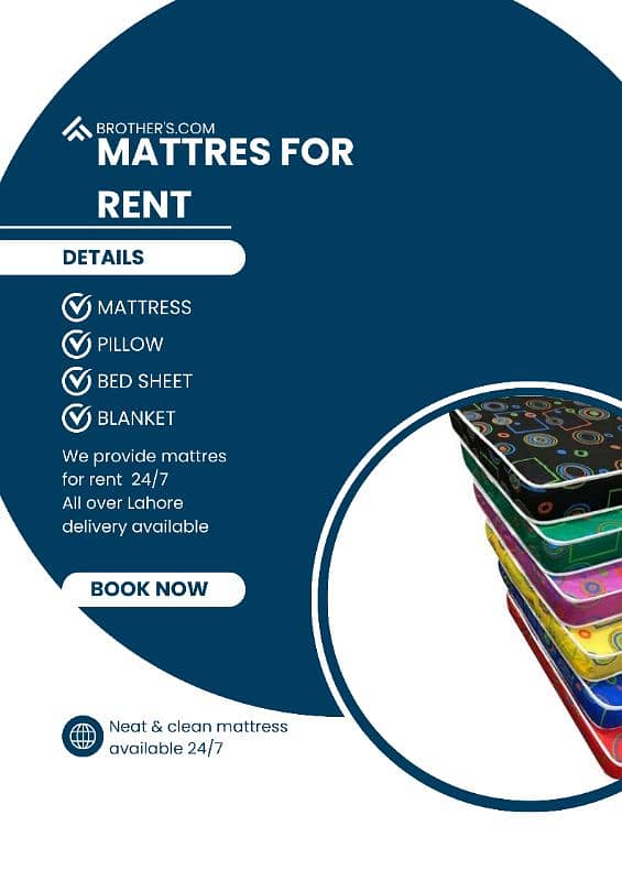 mattress for rent. matress for rent / lights decor/ dj 1