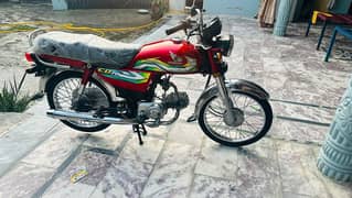 Honda cd 70 , 2023 model, invoice me he. saf bike hy