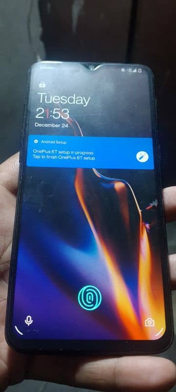 One plus 6t 8gb 128gb display finger 03412669813 4