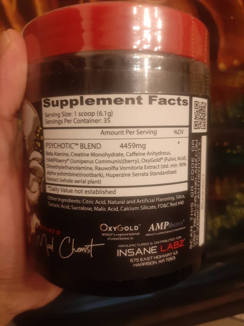 Preworkout insane labz psychotic 1